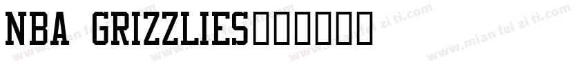 NBA Grizzlies字体转换